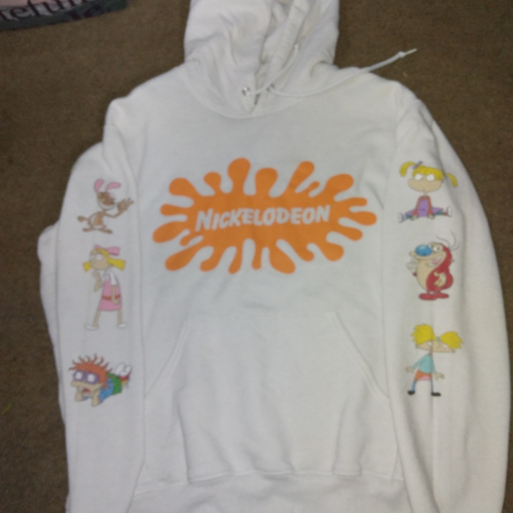White Nickelodeon hoodie